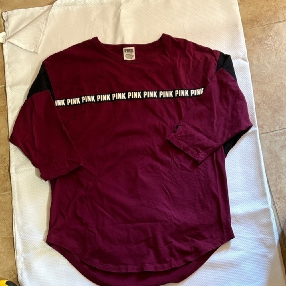 PINK Victoria's Secret Burgundy Top